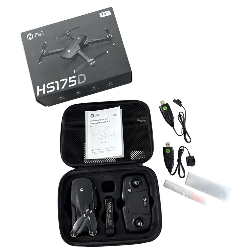 Holy Stone GPS Drone HD Camera HS175D RC Quadcopter Auto Return 2 Batteries